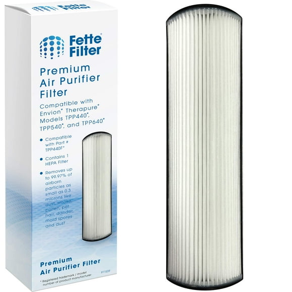 Fette Filter - TPP440F True HEPA H13 Replacement Filter Compatible with Therapure Envion Air Purifier Models TPP440 TPP540 TPP640 TPP640S - Package Contains 1 Replacement Filter.
