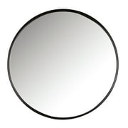 Mirrorize.ca, 34" DIA Framed Plain Round Mirror | Black Circle Hanging Modern Industrial Large Metal Frame Wall Mirrors for Bathroom Entryway Bedroom Accent Décor