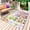 Plum, variant on Watercolor Floral Gnomes Outdoor Rug 5x7 Ft - Reversible Patio Rug Outdoor Camping Rugs, Spring Garden Butterflies Beige Indoor Outdoor Area Rugs, Non-Slip Outdoor Carpet Runner for Deck/Porch