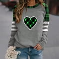 thumbnail image 3 of Plcasen Women’s Crew Neck Long Sleeve Shirt Casual Pullover St Patricks Day Loose Comfy Sweatshirts, 3 of 4