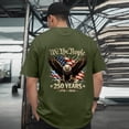 thumbnail image 2 of UngA 250 Anniversary USA Shirt Men Eagle Graphic 1776-2026 T-Shirt 4th of July Tees American Flag Patriotic Short Sleeve Top Men Shirts AG,XXL, 2 of 6