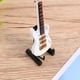 thumbnail image 5 of EeaseMX Mini guitarra eléctrica para fiesta de cumpleaños, adorno de guitarra en miniatura (blanca, 10 cm, con caja y soporte de plástico negro)., 5 of 7