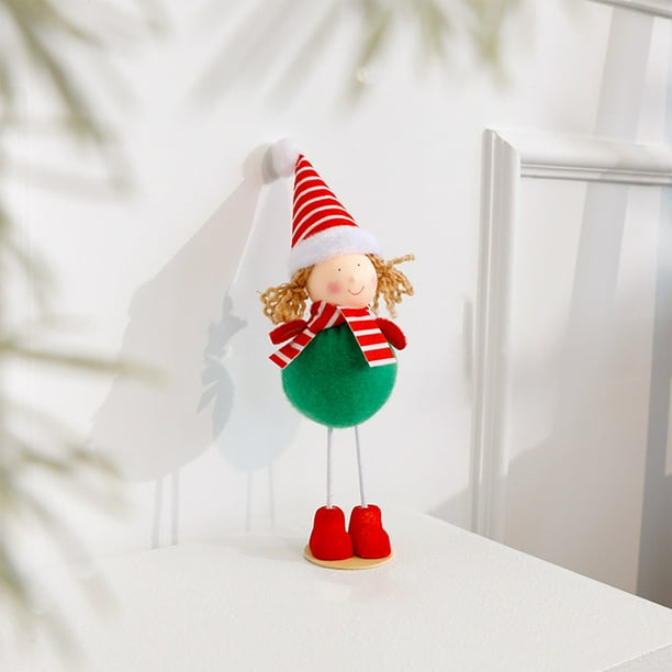 Adornos navideños, regalos navideños, renos de peluche y figuras de Papá Noel para decorar ambientes festivos, tiendas y festivales.