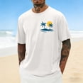 thumbnail image 2 of HONHUZH Mens Summer Tops 2026 Crew Neck Graphic T Shirts Cotton Shirts Short Sleeve Casual T Shirts Lightweight Summer Basic Tees, 2 of 5