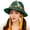 Green, variant on Bavarian Festival Bucket Hat With Braids For Oktoberfest And Party Traditional Accessory White One Size