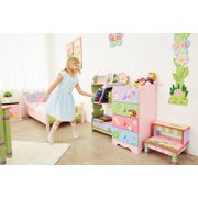 Magic Garden Kids Bookshelf 3 Tier With Storage Drawer Walmart Com