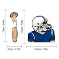 thumbnail image 2 of Football Quarterback Wiper Stickers Car Windshield Wiper Stickers Car Car Stickers, 2 of 8