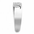 thumbnail image 2 of Rings for Women Silver 316L Stainless Steel DA280 - AAA Grade Cubic Zirconia in Clear, 2 of 6