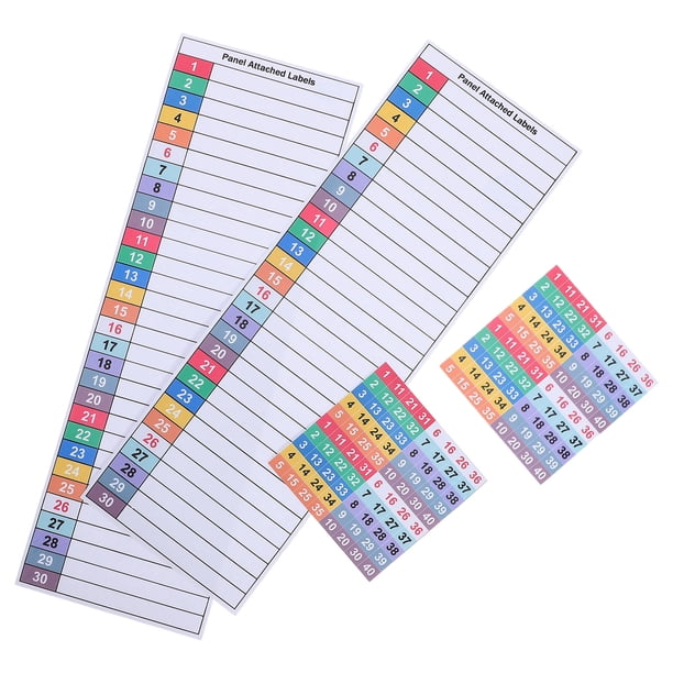 Houderco Stickers Impermeables Para Identificación En Tableros Eléctricos Con Impresión Clara Y Duradera