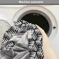 thumbnail image 6 of Abstract Dog Crate Cover, Pattern of Irregular Pointy Shapes Striped Elements Monochrome Scene, Easy to Use Pet Kennel Cover for Dogs, 35" x 23" x 27", Charcoal Grey and Pearl, by Ambesonne, 6 of 6