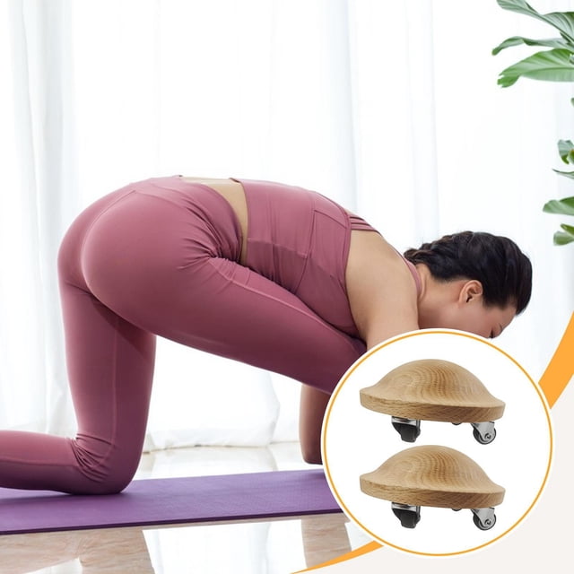2 rodillos para abdominales, deslizadores de ejercicios, discos deslizantes para mujeres y hombres, de entrenamiento de estiramiento abdominal.