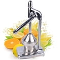 thumbnail image 3 of Exprimidor de naranja Exprimidor manual de frutas Exprimidor de jugo Máquina de jugo Manual Herramienta de jugo de acero inoxidable Jumpingount HA2511-00B, 3 of 7