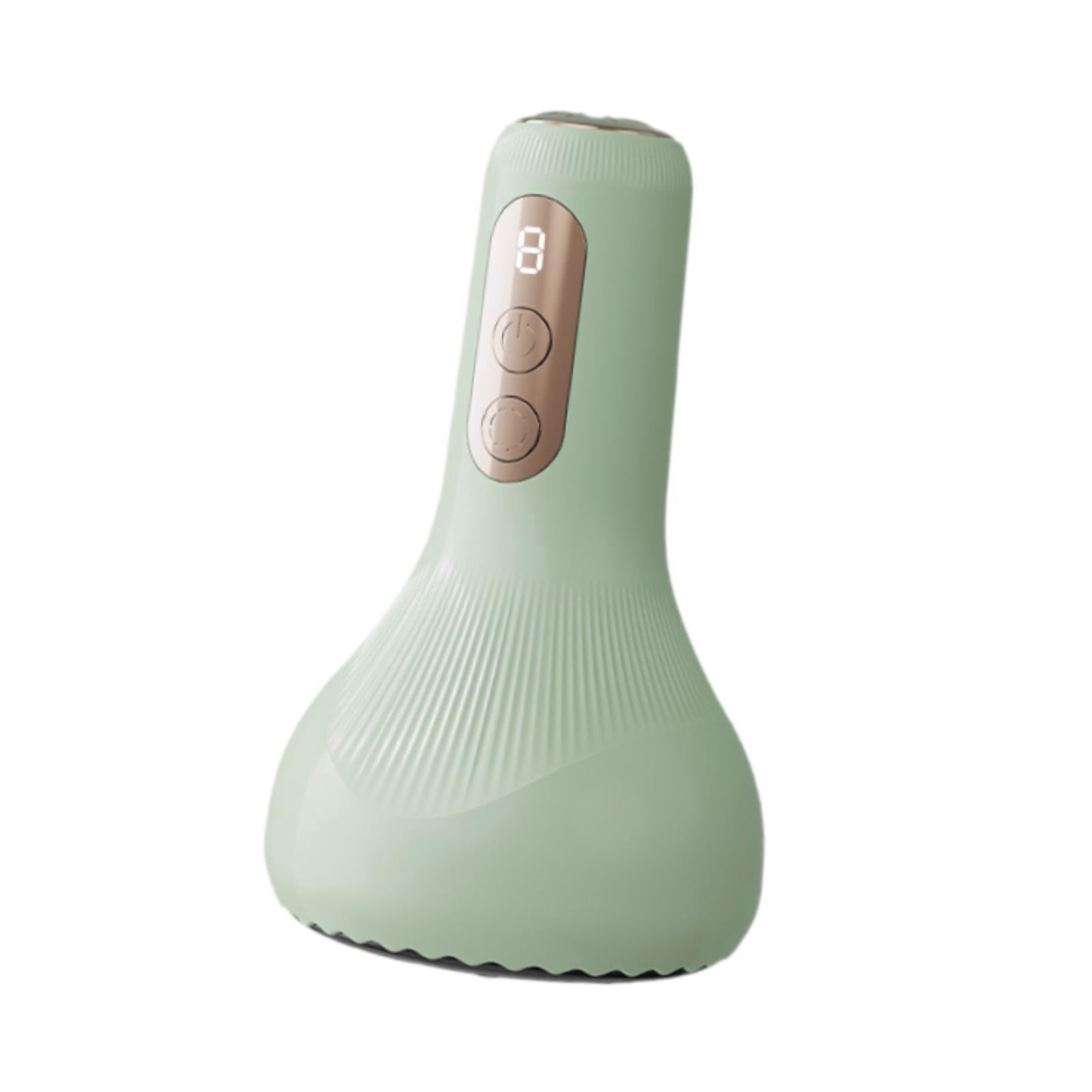 Wswqop Electric Cupping Massage Gua Sha Massage Tool Overheating Protection Red Light Light Green