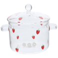 thumbnail image 1 of High Borosilicate Glass Pot With Lid And Double Ear Noodle Glass Pot Ramen Pot, 1 of 4