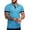 Lake Blue, variant on Sherrylily Men Short Sleeve Casual Slim Fit Polo Shirts Cut Shirts