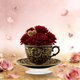 thumbnail image 5 of CaiYueKe Romantic Heart Teacup Acrylic Ornament Decorative Gift for Couples Valentine's Day Anniversary Wedding Home Decor Kitchen Desk Tabletop Decoration Love Present Souvenir Collectible, 5 of 9