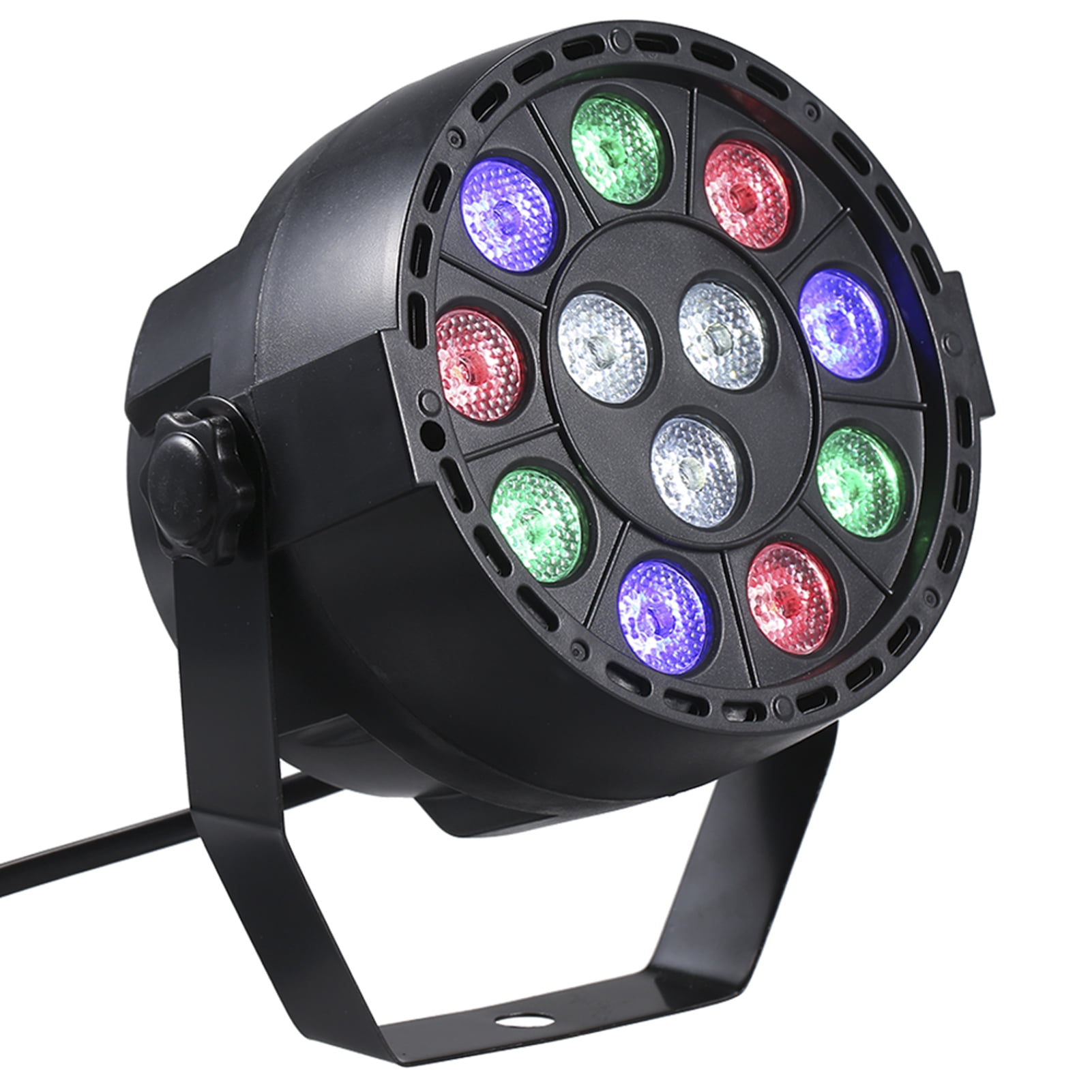 AC90-240V 12 LEDs Par Lights 8 Channel RGBW Color Mixing Stage with DMX  Strobe  Sound Active Mode for Disco Party Christmas Wall Wash - Walmart.com