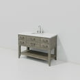 thumbnail image 5 of Norwalk 48 in W x 22 in D Grey Oak Single Bath Vanity, Cultured Marble Top, and Faucet Set, 5 of 8