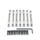 thumbnail image 1 of Metal Servo Link Linkage Ajustable Barra de plomo RC 1:10 Actualización de Crawler Suministros de repuesto Reemplazo para WLTOYS 104001 Paquetes de plata 7 Sweethay FN009881-04, 1 of 7