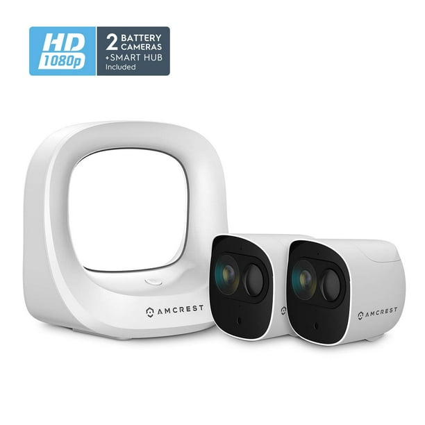 Amcrest 1080p Smart Home Battery Camera and Smart Hub Security Camera