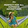 thumbnail image 2 of Bliss Hammocks 60"W Double Hammock with Rope Loops & Tree Straps, 265lb, Sunday Volleyball, 2 of 11