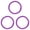 Purple*3, variant on 3-Pack Cat Self Groomer for Cardboard Box, DIY Grooming Brush Ring for Cat House Door Hole, Hands-Free Corner Scratching Brush for Removing Loose Hair & Shedding (Yellow*3)