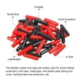 thumbnail image 4 of Unique Bargains 50pcs Rubber End Caps Cover Assortment 2mm Screw Thread Protector for Screw Bolt Black Red, 4 of 5