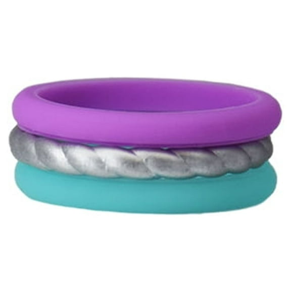 Purple-Blue-Silver 3 Pack Size 10 by Lifebeats