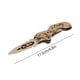 thumbnail image 2 of Cuchillo plegable de madera Karambit con forma de mariposa, modelo premium de madera de tilo, rompecabezas, diseño liso, espigas y mortaja, estructura lógica, kit de ensamblaje DIY., 2 of 5