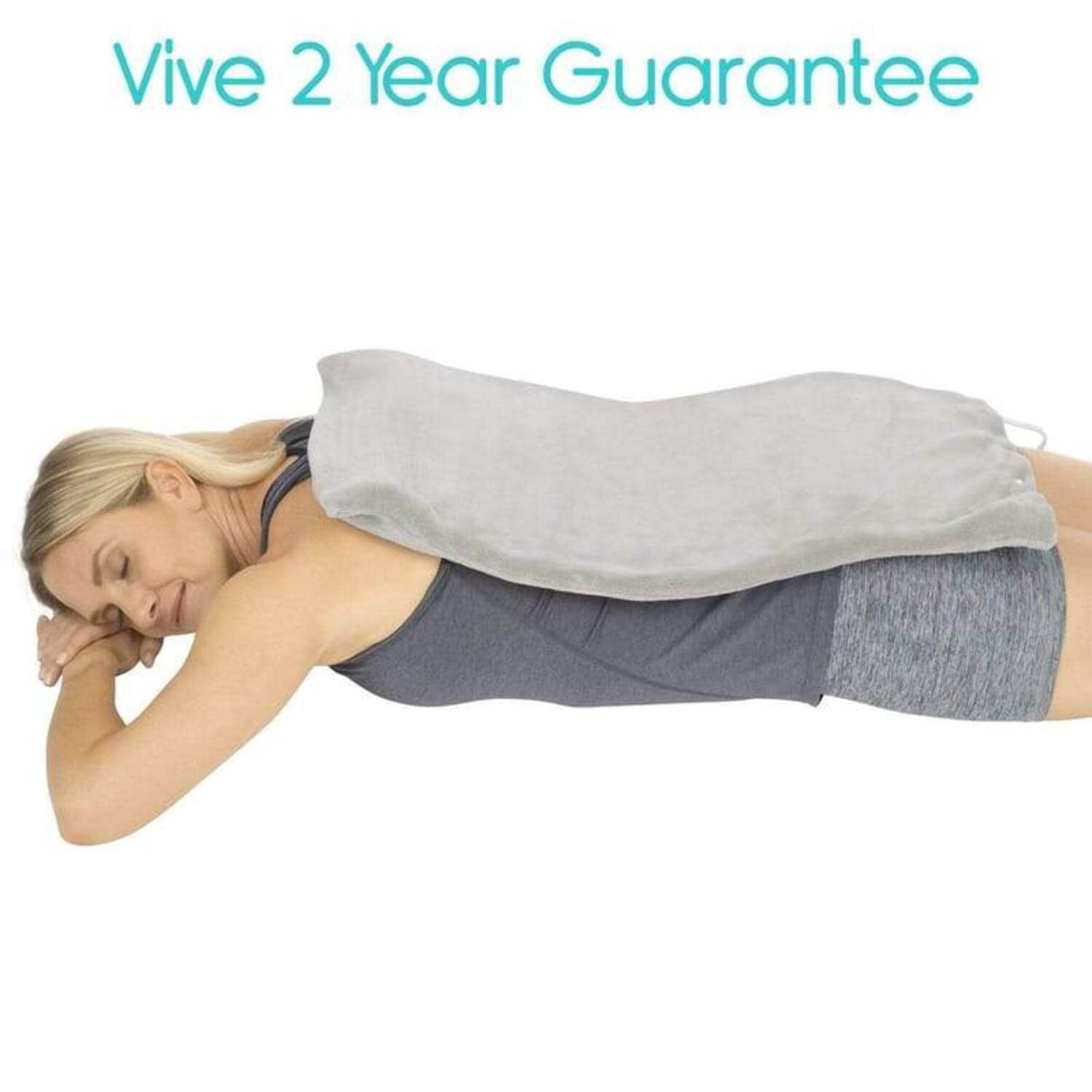 Vive Moist Heating Pad, Electric Heated Wrap for Heat Therapy on Back, Knee, Shoulder, Neck Pain, Period Menstrual Cramps, Cats, Dogs, Pets - Portable  (12” by 24”)