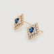 thumbnail image 5 of Aretes Dama Rombo Cristales Swarovski y Zafiro Oro 18K Lam dorado Unitalla, 5 of 7
