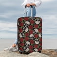 thumbnail image 5 of Cauagu Red Rose Skull Print Travel Luggage Cover,Travel Dust-proof Suitcase Cover Softside Suitcase Protector for 18-32inch,Not Included Suitcase, 5 of 8