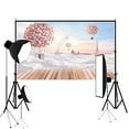 thumbnail image 1 of BSDHOME Polyester 5x7ft Colourful Balloon Wood Floor Photography Background Studio Props, 1 of 4