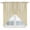 LightYellow Beige, variant on Swag Valance Curtains for Windows, Cream Beige Striped Light Filtering Kitchen Curtains with Rod Pocket, Modern Farmhouse Retro Lines Window Treatment Valances for Living Room, 28x36 - 2 PCS