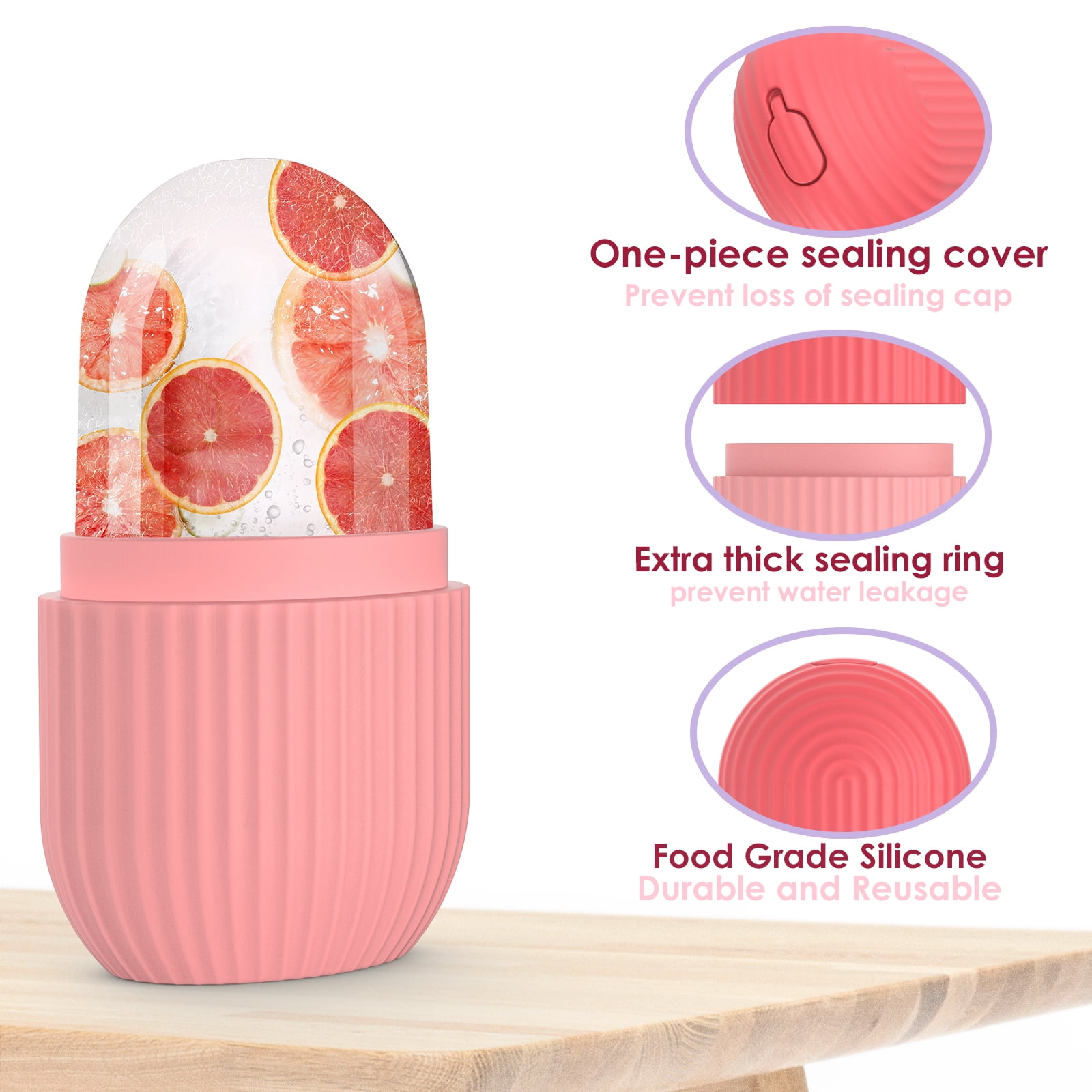 Eisroller Fürs Gesicht – Eiförmiger Ice Roller Mit Kühl-Effekt Für Straffe Haut & Anti-Aging