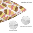 thumbnail image 3 of Pofeuu Cute Ice Cream Print Double-sided plush pillowcase Square Throw Pillow Covers Pillows Cover for Living Room Bedroom Sofa Couch Cushion Cover（No pillow core）-18"x18", 3 of 7
