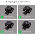 thumbnail image 5 of Mechanical Password Lock，Mechanism Rotary Lock Room Door Office Cabinet Sliding Buckle Old-Style Lock, 5 of 5