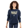 thumbnail image 3 of United States Navy Strong Anchor Logo Unisex Plus Size Sweatshirt Brisco Brands 2X, 3 of 5