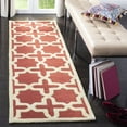 thumbnail image 3 of SAFAVIEH Cambridge Liz Geometric Wool Runner Rug, Rust/Ivory, 2'6" x 10', 3 of 10