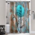 thumbnail image 2 of Brythos Shower Curtains,Farmhouse Flowers Shower Curtains for Bathroom,Fabric Shower Curtain,Style10,72"X72", 2 of 6