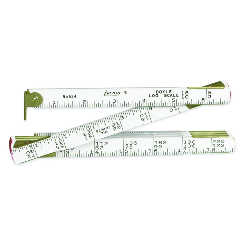Lufkin Doyle Log 4 ft. L x 0.63 in. W Tape Rule White 1 pk