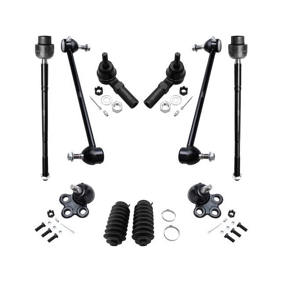 Front Ball Joint Sway Bar Link Tie Rod End Kit - Compatible with 1997 - 2002 Cadillac Eldorado 1998 1999 2000 2001