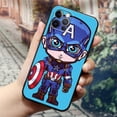 thumbnail image 1 of Marvel Iron Man Groot Black Silicone Case for IPhone 12 11 13 14 Pro Max XS XR X 8 7 Plus SE Soft Cover Spiderman Avengers Funda xuanjing unisex, 1 of 2
