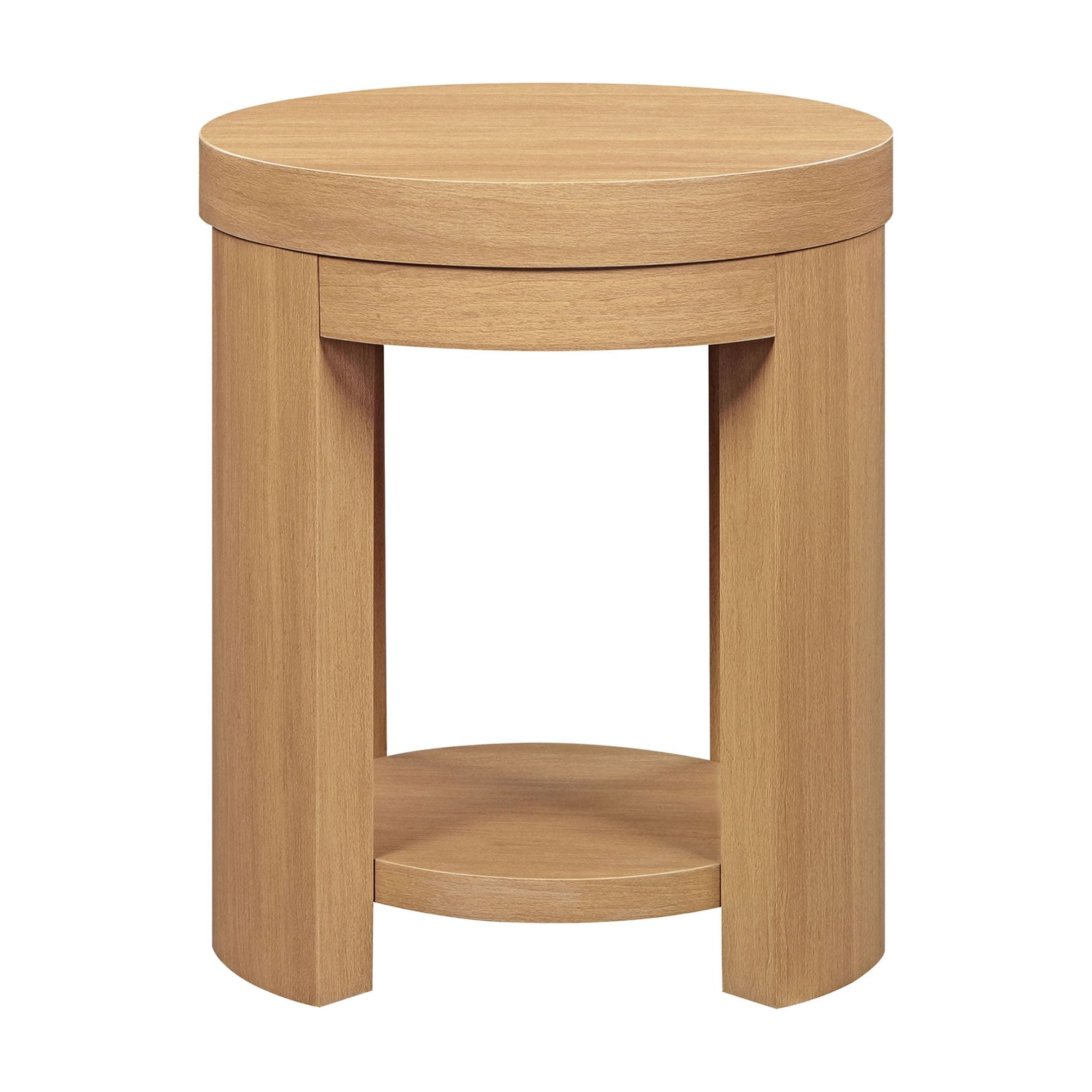 Beautiful Drew Side Table, Warm Honey finish