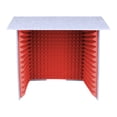 thumbnail image 3 of Milaget Housse de Bureau Insonorisée Légère Portable pour Podcasts Studio de Musique en Direct Rouge 60cm, 3 of 8