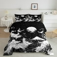 thumbnail image 2 of Erosebridal Ocean Wave Bedding Comforter Set, Japanese Style Comforter Sets , Cartoon Crane Moon Reversible Down Comforter, Lightweight Room Decor, 2pcs, 2 of 8