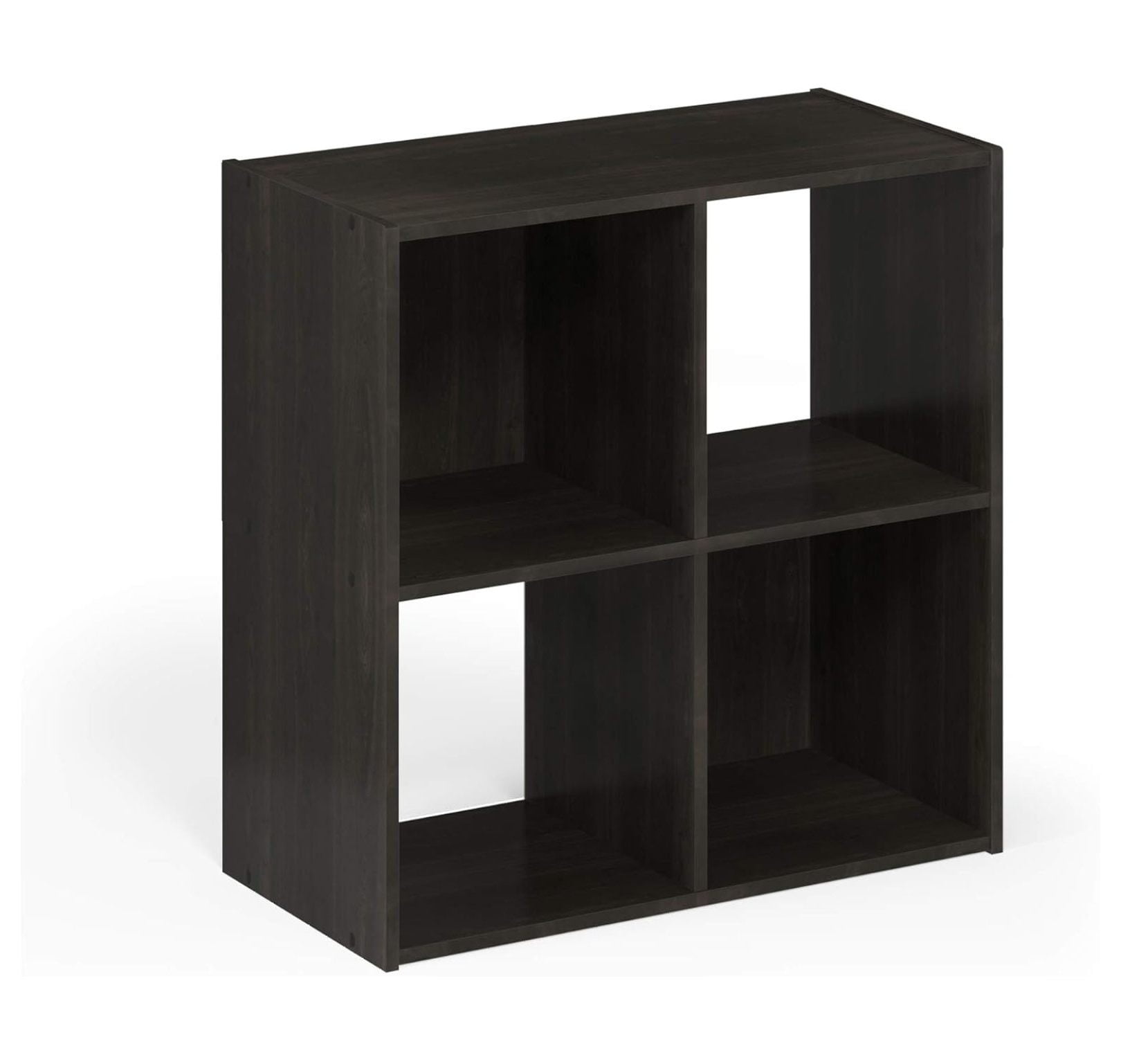 SONGMY Pelli Cubic Storage Cabinet, 2x2, Espresso