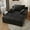 Black, variant on 51" Oversized Chaise Lounge Chair, Plush Upholstered Sofa Bed, Deep Seat Cloud Couch with Pillows, Modern Boneless Memory Foam Sleeper for Living Room , Bedroom, No Assembly Required, Camel