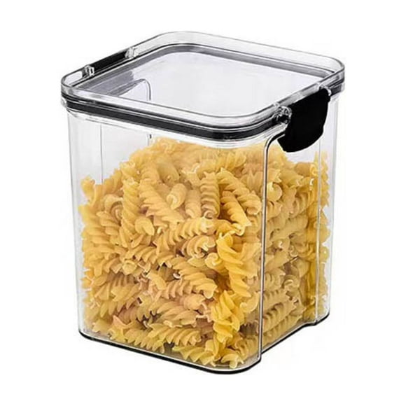 Fiudx Tarro para Almacenar Granos Diversos, Recipiente Hermético para Alimentos, Diseño Transparente, Apilable y Compacto, Organizador de Cocina, Opciones de Varios Tamaños, Capacidad de 460 Ml a 180