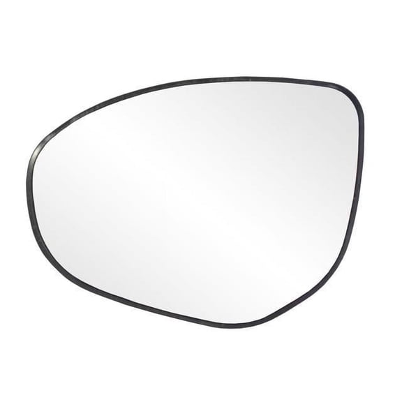 33238 - Fit System Driver Side Heated Mirror Glass w/ backing plate, Mazda 2 11-14, Mazda3 10-13, 5 1/ 8" x 6 3/ 4" x 7 1/ 8" (w/ o Blind Spot) Fits select: 2011-2014 MAZDA MAZDA2